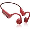 Wantek - Cuffie a conduzione ossea per nuoto IP68 impermeabili, Bluetooth 5.3 a orecchio aperto con lettore MP3 da 32GB, cuffie sportive senza fili per nuoto, corsa, ciclismo, 8 ore di batteria