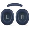 SOULWIT Kit di Ricambio per JBL Tune 700BT/710BT/720BT/750BTNC/760NC/770NC Cuffie, Cuscinetti Auricolari in Pelle Proteica + Archetto - Blu Navy