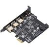 BONKZEBU Scheda PCIE USB a 5 Porta, Porte Multiple PCIE a USB 3.2 Gen 2, Trasferimento Ad Alta velocità 8 Expree PCI su C, per per OS X PC