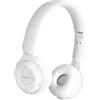 DECATRONIC Cuffie Bluetooth con esperienza sonora HiFi, ottimo Design, Radio FM integrata, ingresso jack 3,5mm, slot SD card, compatibbile con tutti i Dispositivi Android e iOS (Bianco)
