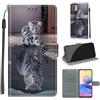 KENHONER Custodia per Xiaomi Redmi Note 10 5G, gatto e tigre