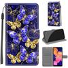 KENHONER Custodia per Samsung Galaxy A10, Farfalla | Portafoglio Pelle PU, Magnetica, Resistente Agli Urti, Scomparto Carte Credito, Pieghevole, Flip Libro, Motivo