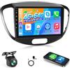 NHOPEEW Autoradio Android per Hyundai i10 con CarPlay e Android Auto