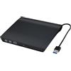 DUTTY Unità CD/DVD esterna, masterizzatore CD portatile USB 3.0 +/- RW CD ROM, lettore DVD esterno, adatto per masterizzatore ROM desktop portatile, compatibile con Windows 7/8/10/11, Linux, Mac Os