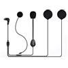 QSPORTPEAK Moto Intercom Accessori per M2,Microfono Cuffia dura e morbida combinazione di cavi per moto BT Bluetooth Intercom,l'uso per vari caschi da moto