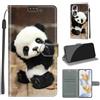 KENHONER Custodia per Honor 90 Pro 5G, Panda | Portafoglio Pelle PU, Magnetica, Resistente Agli Urti, Scomparto Carte Credito, Pieghevole, Flip Libro, Motivo