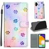 KENHONER Custodia per Samsung Galaxy A13 4G/5G/A04S, impronta | Portafoglio Pelle PU, Magnetica, Resistente Agli Urti, Scomparto Carte Credito, Pieghevole, Flip Libro, Motivo