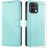JUNETOP Cover per OPPO A6 Pro (5G/4G) con Vetro Temperato, Verde Menta