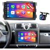 NHOPEEW 4+64G Radio Auto per Mercedes Benz Smart Fortwo 2005-2010 - Radio Android da 9 Pollici con Senza fili Carplay e Android Auto - Mirror Link 32EQ DSP Schermo Diviso + Telecamera di Retromarcia