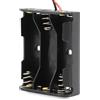 TECHZOCO Portapila piatto AA, supporto batteria LR6, scatola per batteria AA LR6, cavo incluso 200 mm, tensione totale: 4,5 V (1,5 V per batteria), adatto per 3 batterie Lr6 (FR6, HR6, LR6)