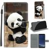 KENHONER Custodia per Samsung Galaxy S8, panda | Portafoglio Pelle PU, Magnetica, Resistente Agli Urti, Scomparto Carte Credito, Pieghevole, Flip Libro, Motivo