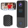 Bextgoo 4MP Videocitofono WiFi Campanello senza Fili da Esterno, Citofono Telecamera con Suoneria, Batteria 10000mAh, AI Rilevamento Umano Allarme, Audio Bidirezionale, Supporto Alexa, SD/Cloud, IP67