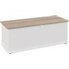 HOMCOM Panca Contenitore Multiuso Legno per Camera Ingresso Bianco 100x40x40cm | Aosom Italy