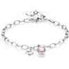 S'Agapõ Bracciale Donna in Acciaio e Cristalli con Simbolo Farfalla | Collezione Lucky Light - SKT17