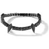 VAKTWPDLY Elegante bracciale tennis multicolore da 4 mm con denti e artigli per donna - Gioiello in zirconi placcato oro 18 carati, collana girocollo a catena tennis in stile hip hop per uomo e donna