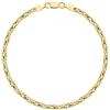 AMAR Bracciale AMAR PRAGNA in oro da uomo placcato oro 585, bracciale in oro da uomo, bracciale in argento 925 da uomo, bracciale da uomo - gioielli da uomo massicci - bracciale da uomo, 20 cm