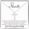 Bramart Collana Uomo a Croce Argento Oro A Mio Marito Regalo compleanno figli maschi idea regalo per lui per Natale compleanni - Cofanetto con DEDICA incluso (A Mio Marito)
