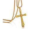 jiamiaoi Collana Con Croce In Oro Per Uomo E Donna Ciondolo Croce Oro Da Uomo Collana Con Crocifisso In Acciaio Inossidabile