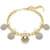 Swarovski Collana Idyllia Crystal pearls Conchiglia Bianca placcato color oro