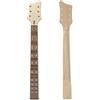 WUQIMUSC Manico per chitarra in acero, 24 tasti, 62,9 cm, tastiera in palissandro con intarsi e bullone