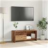 HETFTJN Mobile per TV, 90 x 35 x 40 cm, in legno anticato con cassetto e scomparti a cubo, design moderno, robusto e salvaspazio, per soggiorno, ufficio e corridoio