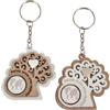 Doni Bomboniere Matrimoni 12PZ Porta Chiavi con Albero della Nozze d'Argento d'oro Comunioni Cresima Eventi Tema E Vita Mappamondo Parole Significative Idee Regalo Complete Originali Economiche