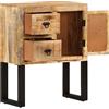Generico Credenza 60x30x76 cm in Legno Massello di Mango,Marrone,18.8kg,282758
