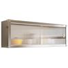 YSPZDQ Pensile Cucina a Parete con Ante Scorrevoli, Mobile Sospeso in Acciaio Inossidabile Facile da Pulire, Montaggio Semplice Max 25kg per Cucina, Soggiorno, Bagno, Garage(100 x 35 x 40cm)