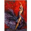 Quuzee Kit per pittura a mosaico 5D con i numeri, Ballerina Di Flamenco 30x40cm Pittura diamante 5d fai da te,Diamond painting kit completo, DIY Strass Ricamo a Punto Croce Craft Arts for Home Wall Decor