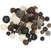 PATIKIL 72 Pz Palle di Vimini Rattan 4 Misure Bianco/Nero/Marrone/Grigio | Palline Decorative, Per Centrotavola Ciotole, Decorazione Casa, 2.4,2,1.6,1.2