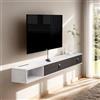 Pmnianhua Mobile TV galleggiante, mobile TV sospeso, mobile TV da parete, scaffale per TV galleggiante, console multimediale, supporto per TV, top box, cavo per router, scaffale di immagazzinaggio