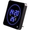 Lunartec Orologi Radio: Orologio da Tavolo e da Parete LED con Radio, Luce di Corsa in Secondi, Visualizzazione della Temperatura Ambiente (Orologio Digitale, Tavolo Digitale Illuminato Wireless)