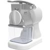 R.G.V. - Grattugia Elettrica Robusta Junior con Rullo in Acciaio Inox Potenza 150 W Contenitore Estraibile con Coperchio Salvafreschezza Colore Bianco - SPEDIZIONE GRATUITA