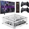 GENERIC Console Per Videogiochi Retrò Con 256 Gb Di Memoria, Oltre 50.000 Giochi Integrati E 2 Controller Wireless, Compatibile Con Ps1, Psp, Mame E Uscita Av 4k Hd.