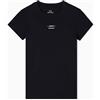 Armani Exchange Short Sleeve Front Logo Lettering Slim Fit T-Shirt Donna (Pacco da 1)