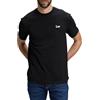 Lee T-Shirt da Uomo con Logo SS S, Nera, L