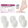 Welnove Morton Neurom - Cuscinetti per metatarso, da donna, 3 altezze (6/8/10 mm), con adesivo forte e silicone antiscivolo, rete traspirante, 3 paia
