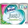 Lotus Just.1 Sensitive carta igienica 5 strati 6 rotoli BIANCO - Set di 3