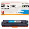 CVT CompraVentaToner CVT - Compatibile Toner Cyan W2211X / W2211A (207X / 207A) per HP Color Laserjet Pro M255, MFP M282, MFP M283 (Blue)