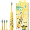 ORDO Minions Spazzolino Elettrico Bambini, Sonico, Confezione da 4, Giallo