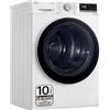 LG RH80V9AV4N - Asciugabiancheria, 8 kg, pompa di calore e carico frontale, compressore doppio inverter, funzione Eco Hybrid, pulizia automatica, asciugatrice LG Serie 900, colore: bianco