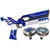SPINNER M.A.D. Silverlit - Spinner Mad - Lanciatore Doppio tiro con 2 trottole Incluse - Effetti Luminosi - Giocattolo Compatibile con Tutta la Gamma - dai 5 Anni - 86311