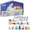 Peppa Pig Peppas Calendario dell'Avvento con 24 giocattoli a sorpresa e adesivi, giocattolo per bambini