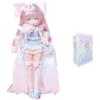 niannyyhouse Bambola snodata a sfera 1/8 BJD, serie Unspoken Collection Girl, con vestiti, action figure da collezione dress-up, scatola singola (tarda primavera - 1PC)