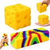 LEADSTAR 2 Pezzi Butter Cheese Squishy, Burro Arcobaleno Bastoncino Giocattolo, PU Morbido Antistress Giocattolo, Sollievo Ansia Squeeze Toy per Ufficio Casa