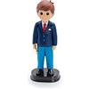 COSAS43 DETALLES PARA INVITADOS BODA-COM Statuina per torta comunione bambino con vestito azzurro- Bomboniera torta Prima Comunione Ragazzo