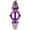 VELATEMOR Spada Giocattolo Rotante Estensibile, Sciabola a Doppio Taglio Illuminata per Giochi All'aperto, in Plastica Leggera, 1 unità (Purple)