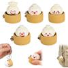 HBSFBH 5 Pezzi Dumpling Portachiavi, Tastiera Fidget Toys per Adulti, Fidget Dumpling per Tastiera, Tastiera Giocattolo Fidget, Portachiavi Fidget Tastiera, Tastiere Fidget Dumpling, per Ufficio, Scuola