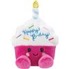 Aurora, 61637 Palm Pals Sparkle Birthday Cupcake 12,7 cm peluche rosa e bianco