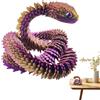 Generico Snake stampato in 3D, giocattoli stampati in 3D,Animali stampati in giocattolo di serpente flessibile - Adulti giocattoli sensoriali con articolazioni flessibili per camera da , sala da studio